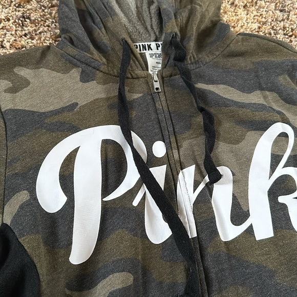 PINK camo zip up hoodie - Picture 2 of 4